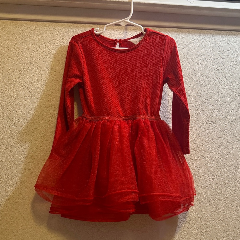 H&M Vibrant Red Tulle Dress